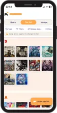 Custom tier list grouped into S, A, B, C rows